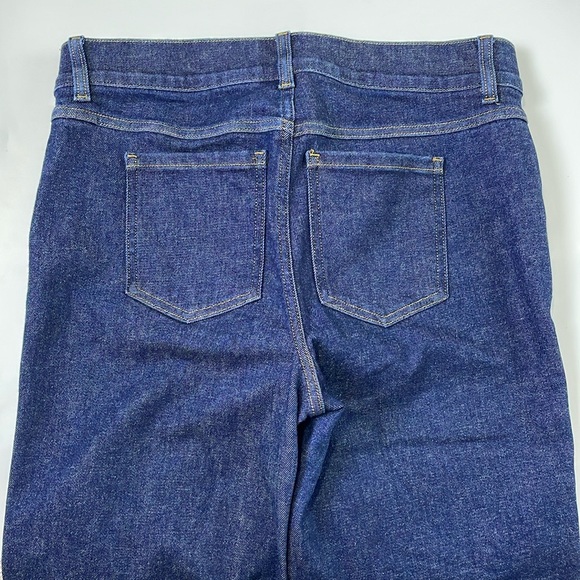 SPANX Cropped Kick Flared Jeans in Raw Indigo Wash Size XL - Picture 10 of 16